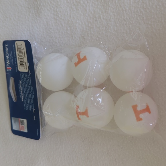 University of Tennessee set of 6 Ping Pong balls. - Picture 1 of 6